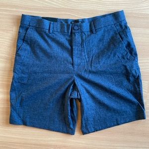 Banana Republic Men’s Shorts Linen Quickdry Stretch Blue Size 36 x 9” Inseam NWT